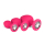 Easytoys - Analplug Pink aus Silikon mit Zierstein - SET
