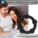Lovelyness - Penisring mit Stahlkugeln - L