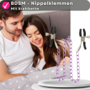 Lovelyness - Nippelklemmen mit Kette