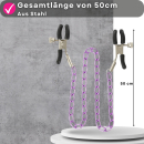 Lovelyness - Nippelklemmen mit Kette