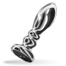 Lovelyness - Analplug Metall mit Vibration - Slider