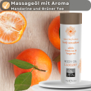Shiatsu - Körperöl mit Geschmack Grüner Tee & Mandarine 75ml