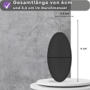 Easytoys - Vibro Ei Vibrator mit Fernbedienung - Schwarz