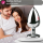 Lovelyness - Analplug Silber aus Metall mit Zierstein - groß