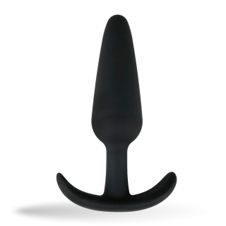 Easytoys - Analplug Schwarz aus Silikon - mittel