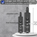 Shots - 4er Manschetten mit Kreuz - Schwarz